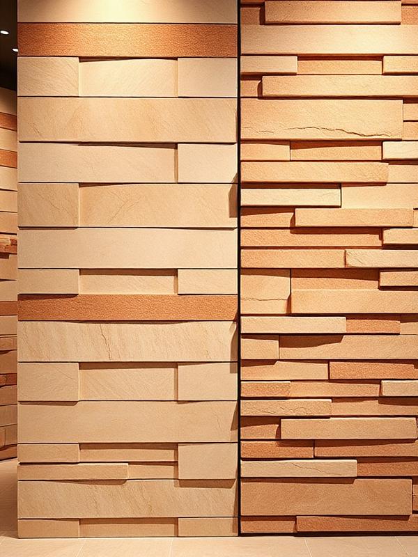 Premium matte ceramic tiles in warm beige
